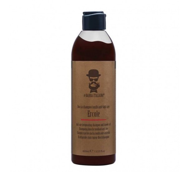 BARBA ITALIANA ERCOLE ТОНИЗИРАЩ ШАМПОАН ЗА МЪЖЕ ЗА КОСА И ТЯЛО 400ml